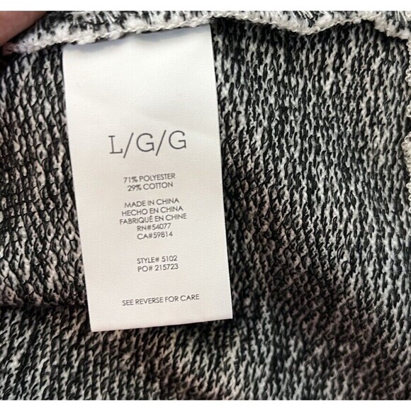 Cabi Neo Moto Jacket Marled Heather Gray Size Large  #5102 - Picture 16 of 16